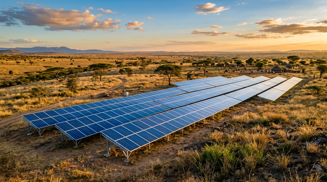 Panneaux solaires en Afrique